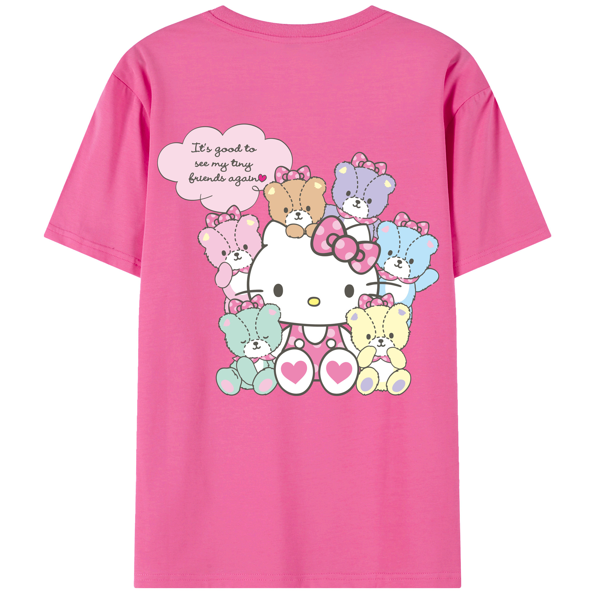 （画像用） Hello Kitty ハローキティ レディース半袖Tシャツ(バックプリント)